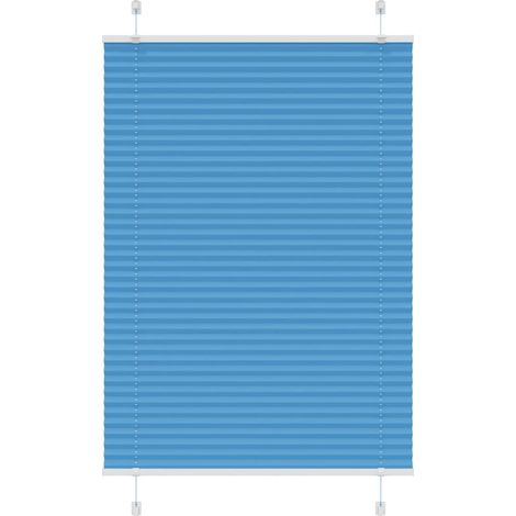 Plissee Blau 95x100 cm Stoffbreite 94,4 cm Polyester