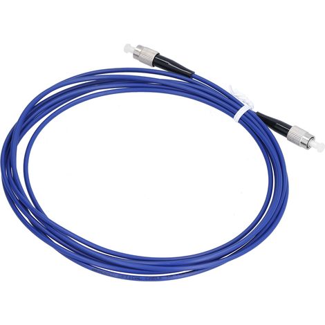 Cordon de brassage à fibre optique blindé monomode à 1 cœur FC UPCFC UPC bleu (3 mètres) (1/5)
