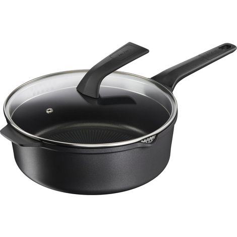 Sartén TEFAL Robusto E24933 - Fondo de aluminio 26cm - Recubrimiento antiadherente 3X duradero - Indicador