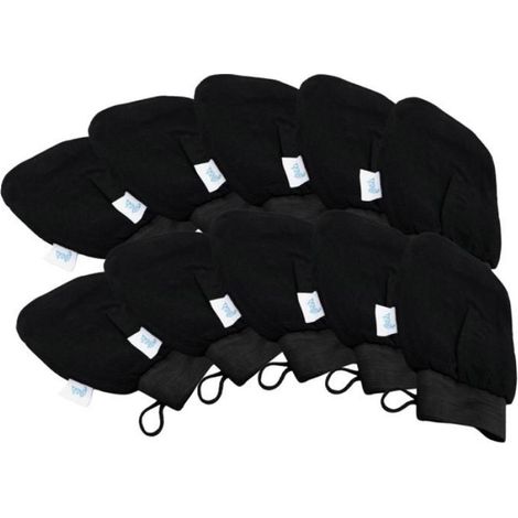 Gant hammam, kessa, exfoliant (noir) - Lot de 10 (1/5)