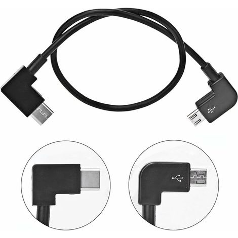 Micro USB Cable, RC Micro USB Cable Accessory Compatible with Mavic Mini Drone(Micro-USB to USB Type-C) (1/5)