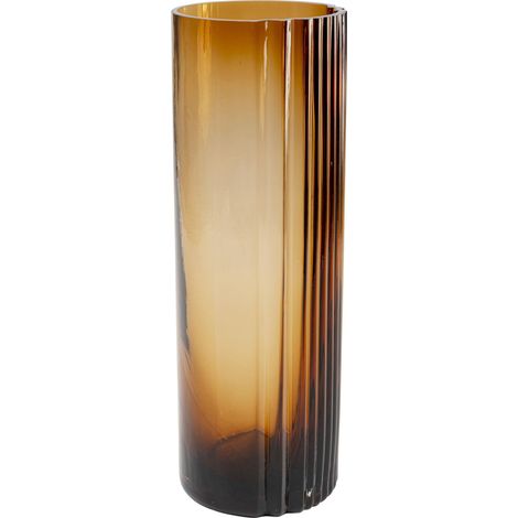 Vase Design Daphne - Marron - Hauteur : 36 cm - Vase décoratif - Accessoire d'intérieur - Imperméable - en Verre - pour Salon (1/4)