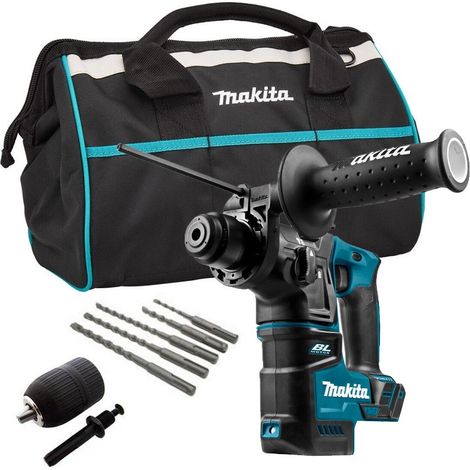 Makita DHR171Z 18V Cordless Brushless SDS Hammer Drill Bare + Chuck + Bits + Bag (1/4)