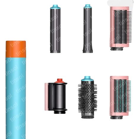 Asciugacapelli, design multifunzionale, prestazioni ad alta velocità, 6 in 1 - Rosa ciano, spina UE 220V-240V (1/2)