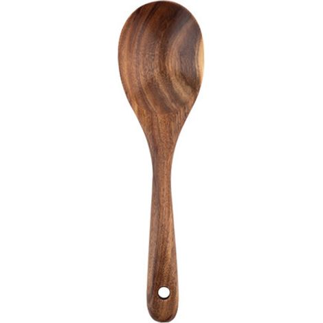 Pelle longue en bois de teck, pelle de cuisine antiadhésive, ensemble de pelles en bois pour la cuisson au wok (1/5)