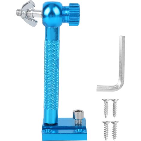 Support universel de chaise de pêche en alliage d'aluminium léger, portable, avec support de lampe nocturne, accessoire de matériel de pêche, bleu. (1/5)
