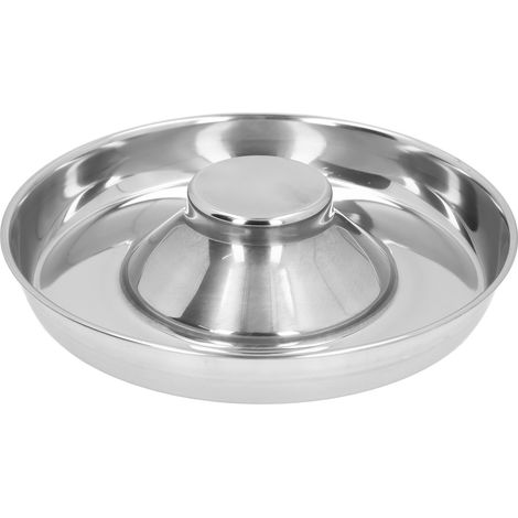 Gamelle pour chiot de 26 cm en acier inoxydable, anti-étouffement, facile à nettoyer, pour l'eau et les aliments. (1/5)