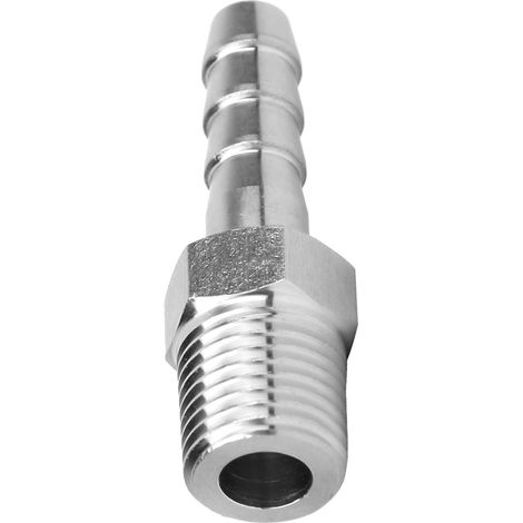 2 Stück 1/4 Zoll Edelstahl BSPT Außengewindeverbinder für Schlauchschnellkupplung, Rohrverschraubung (BSPT 1/4-8 mm) (1/5)