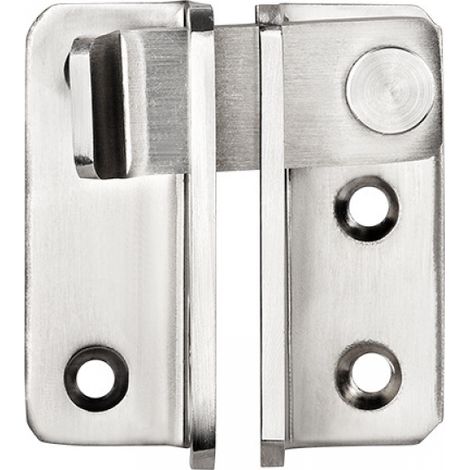 Lntyq 2 Stück Schiebetürschloss, kleines Vorhängeschloss, kleiner Riegel aus Edelstahl, rechts öffnender Sicherheitsriegel für Türen, Fenster, Badezimmer, Schränke und Schubladen (mit Schrauben) (1/5)