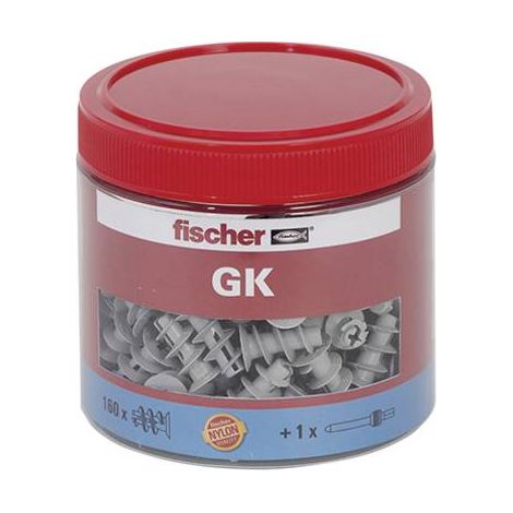 Fischer Gipskartondübel GK Dose 160 tacos gris claro