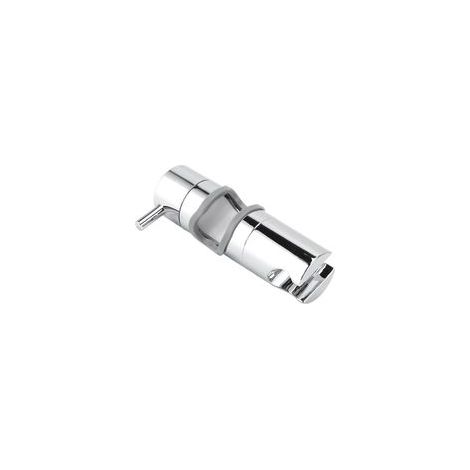 Soporte para cabezal de ducha de ABS cromado con rieles deslizantes ajustables antideslizantes para baño.