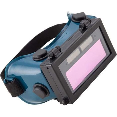 Masque de soudage à assombrissement automatique, lunettes de protection pour soudeur et chantier de construction - Équipement solaire sécurisé (1/5)