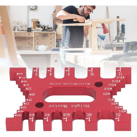 Zapfenschneidwerkzeug für die Holzbearbeitung, Werkzeug zur Herstellung von Zapfenverbindungen (rot) (1/5)