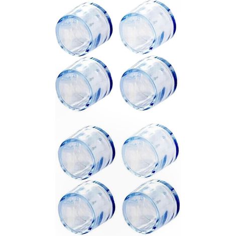 Protège-sol en caoutchouc transparent x8 pour pieds de chaise, embouts de protection mobilier 15mm, patins antidérapants pour meubles (1/4)