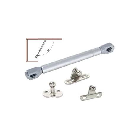BRACCETTI A GAS PER RIBALTE FORZA 100N IN FERRO- - lunghezza max: mm.248 - 10 pezzi