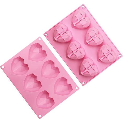 2pcs-6 Moule Gteau En Silicone Petit Amour Stroscopique (1/5)