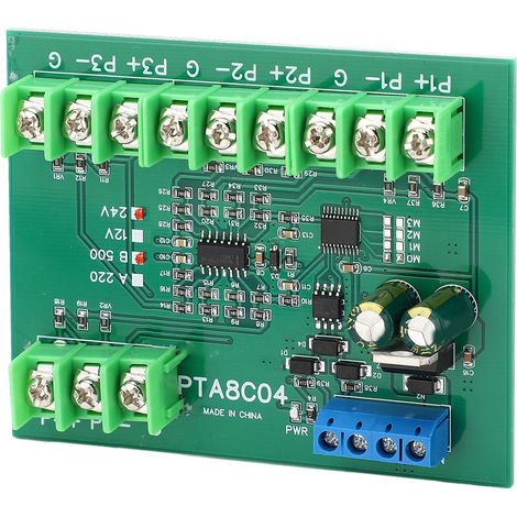 Module de mesure PT100 4 voies RS485, capteur de température RTD, collecteur de résistance B500, plage -40 à 500°C, alimentation DC24V, carte d'acquisition pour industrie. (1/5)