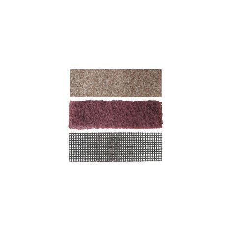MAXICRAFT 3 feuilles abrasives corindon (grain 80 - 150 - 240)
