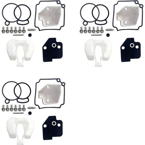 Kit de reparación para 3 carburadores, apto para motor fueraborda de dos tiempos M 40 de 50 CV, número de pieza 3C8-87122-1