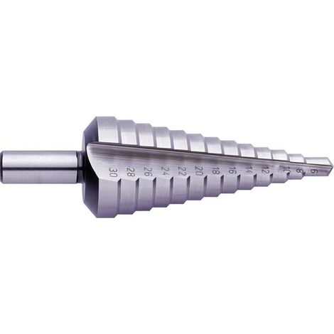 Exact 05330 HSS Punta a gradini Lunghezza totale 86 mm Alberino a 3 facce 1 pz.