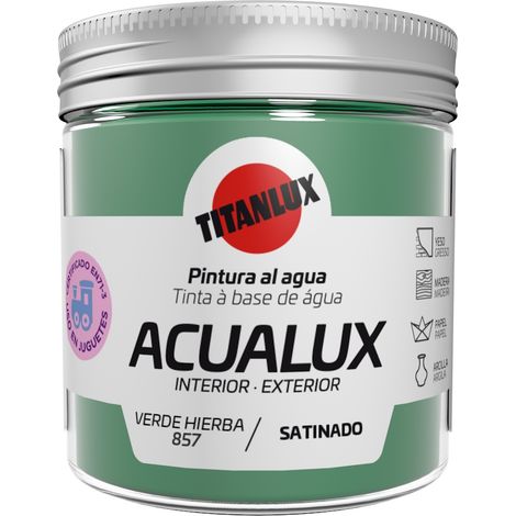 Pintura manualid. al agua 75 ml ver/hie satin. acualux titan (1/2)