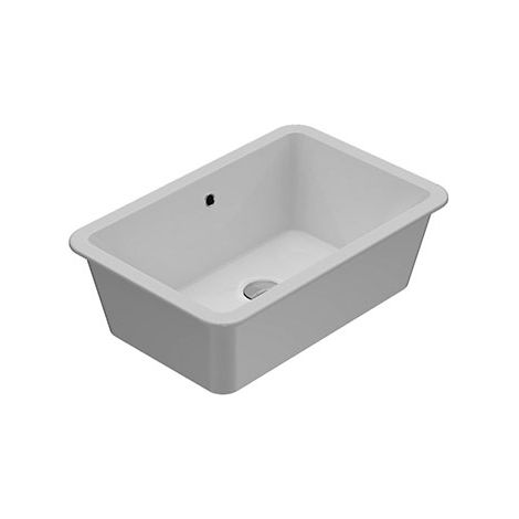 Lavabo Cortona sottopiano cm. 60x40 in ceramica bianco lucido di (1/3)