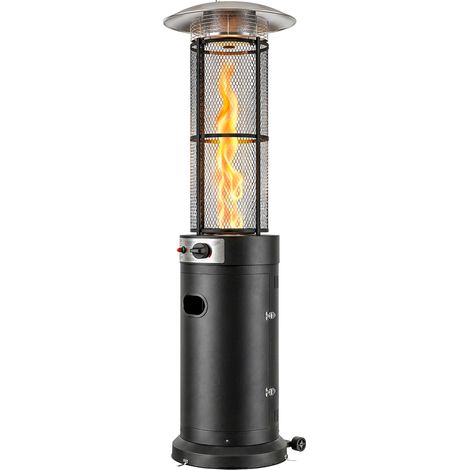 Outsunny 11 KW Patio Heater, Propane Heater with Tip-Over Switch, Black (1/5)