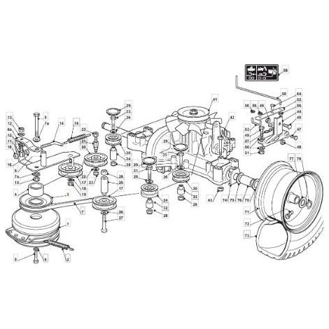 PULEGGIA MOTORE TC HE HYDRO C/FRIZIO ORIGINALE STIGA - 125601580/0
