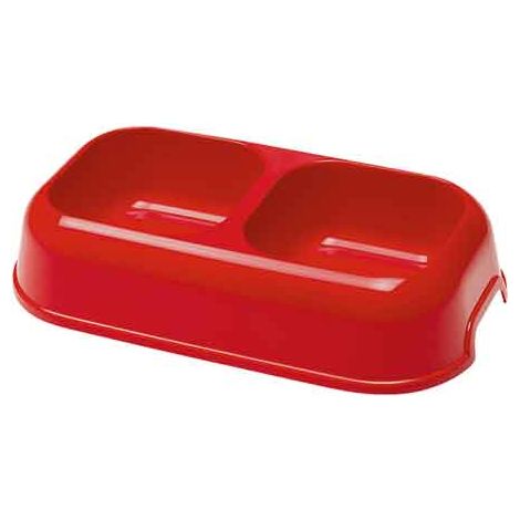 CIOTOLA DOPPIA PER CANI E GATTI 'PARTY' cm 26x15x5,6h - 0,7