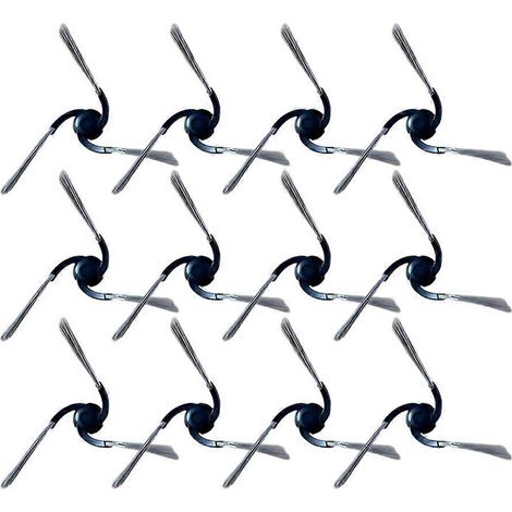 Brosses latérales pour aspirateur robot Dreame D20 Air Plus - Accessoires de nettoyage des bords pour coins, murs et meubles (lot de 12) (1/5)