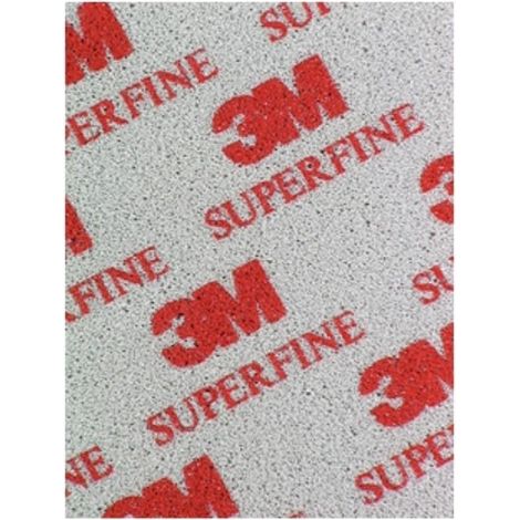esponja lija 3810. superfino. lijado manual. espuma de poliuretano. óxido de aluminio. 140x115x5 mm - 3m