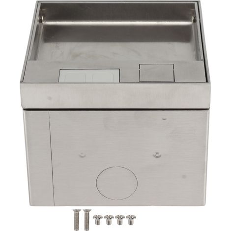 Prise de sol encastrable en acier inoxydable et PC, étanche et élégante, prise électrique AC250V pour sol intérieur (1/5)