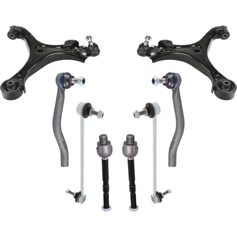 KIT BRACCIO OSCILLANTE 8 PEZZI COMPATIBILE CON HONDA CIVIC IX (FK) 1.4 i-VTEC (FK1) 02.2 / Kit Sospensione Completo OE/OEM / Bracci Oscillanti + Testine Sterzo / Sostituzione Diretta OEM (1/5)
