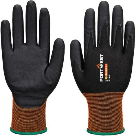 Guante de microespuma de nitrilo GP Grip 21 PORTWEST A377 XS Negro