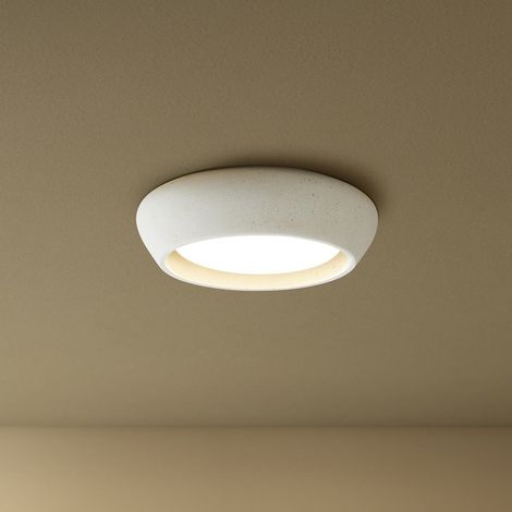 [GEBRAUCHT] B-Ware Beacon Deckenleuchte Fjord hellgrau Gips Ø 28 cm GX53 dimmbar IP20 (1/2)
