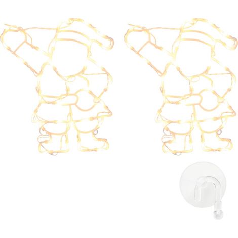 Lumières de Noël silhouette du Père Noël 2 pcs 35 LED (1/5)