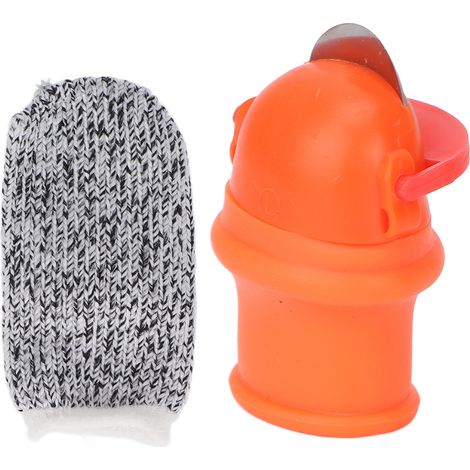 Couteau de pouce pour homme et femme, manchon de jardinage en silicone pour cueillette de plantes, idéal pour les fraises et autres légumes. (1/5)