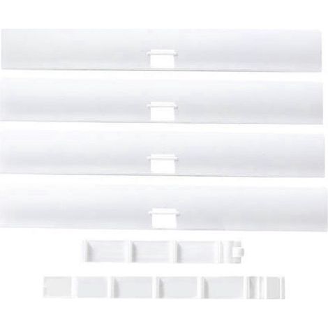 Déflecteur d'air pour climatiseur réglable pour la maison-47X12X3CM-White (1/4)