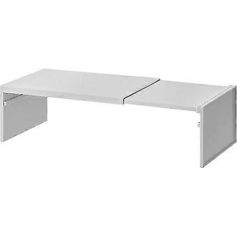 Étagère extensible pour ranger assiettes, vaisselle et condiments. Compatible avec les placards et les plans de travail de cuisine. Ses étagères à plusieurs niveaux optimisent l'espace de rangement. (1/5)