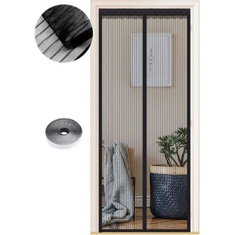 Moustiquaire - Magnétique - 90 x 215 cm - Aimants Puissants - Fermeture Automatique (1/4)