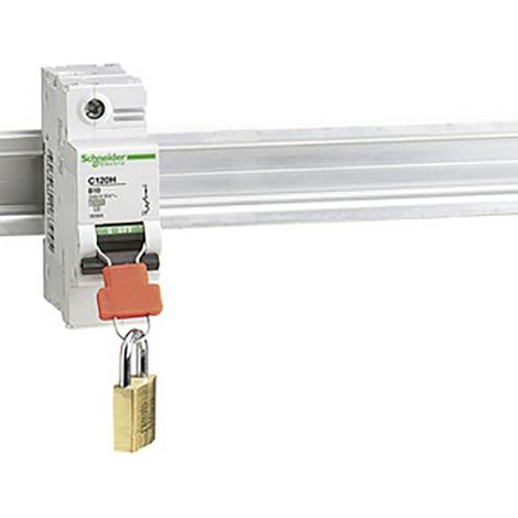 Schneider Electric 27145 Elemento di bloccaggio per interruttore LS C120 in posizione ON o OFF Accessori di distribuzio