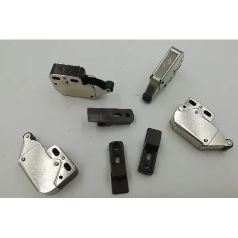 CHIUSURA MINI LATCH ART. 188 NICHEL MARRONE (1/2)