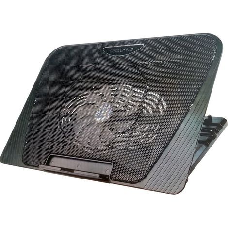 Trade Shop - Basis-Stützlüfterständer Notebook-Kühlerpad 15" 17" LINQ X-710 -