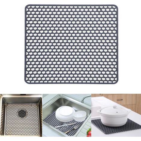 Kitchen Sink Mat 30.5x30.5 cm Silicone Protector for Kitchen Sink, Silicone Sink Mat, Kitchen Sink Mat, Countertop (1/5)