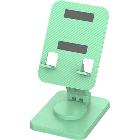 1 support de bureau pour téléphone et tablette, rotatif 360°, réglable en hauteur et angle, pliable, compatible jusqu'à 12 pouces (1/5)