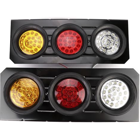 2 pièces 63 LED étanches Feu arrière clignotant pour remorque camion caravane (1/5)