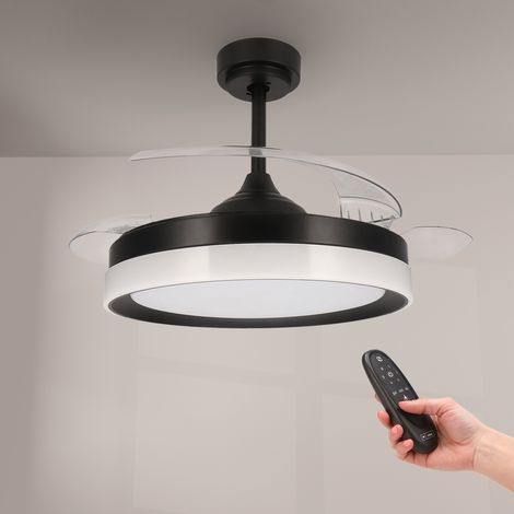 Ventilateur de plafond LED Yeray noir - Ledme - LM8816 (1/5)