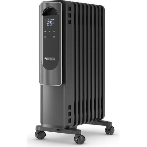Radiateur à Huile Numérique 2000 W avec Mode Éco, Minuterie Journalière, Thermostat Réglable et Protection Thermique jusqu’à 145 °C, pour Pièces jusqu’à 60 m³ (1/4)