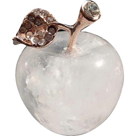 Ornement de bureau en cristal naturel en forme de fruit, pomme de Noël, décoration de bureau - Excellence (1/5)