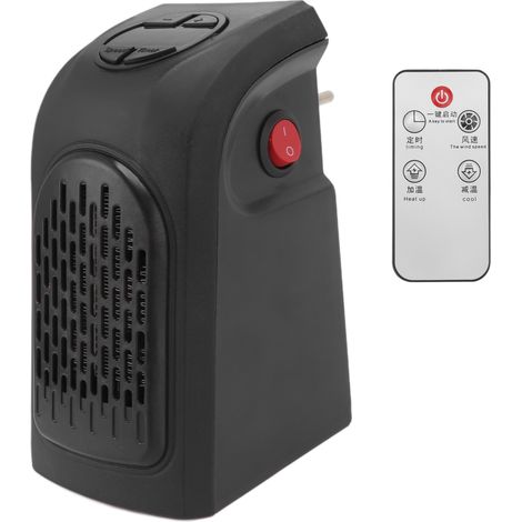 Radiateur mural 400W, chauffage électrique à prise, petit radiateur portable avec télécommande, fiche UE 220V (1/5)